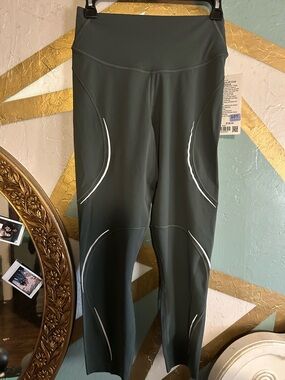 lululemon Olive Green Base Pace HR Crop Top